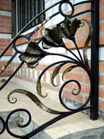 Forged decorative element of protection